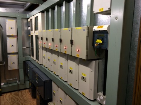 Industrial Distribution Board at Thursford, Fakenham, north Norfolk